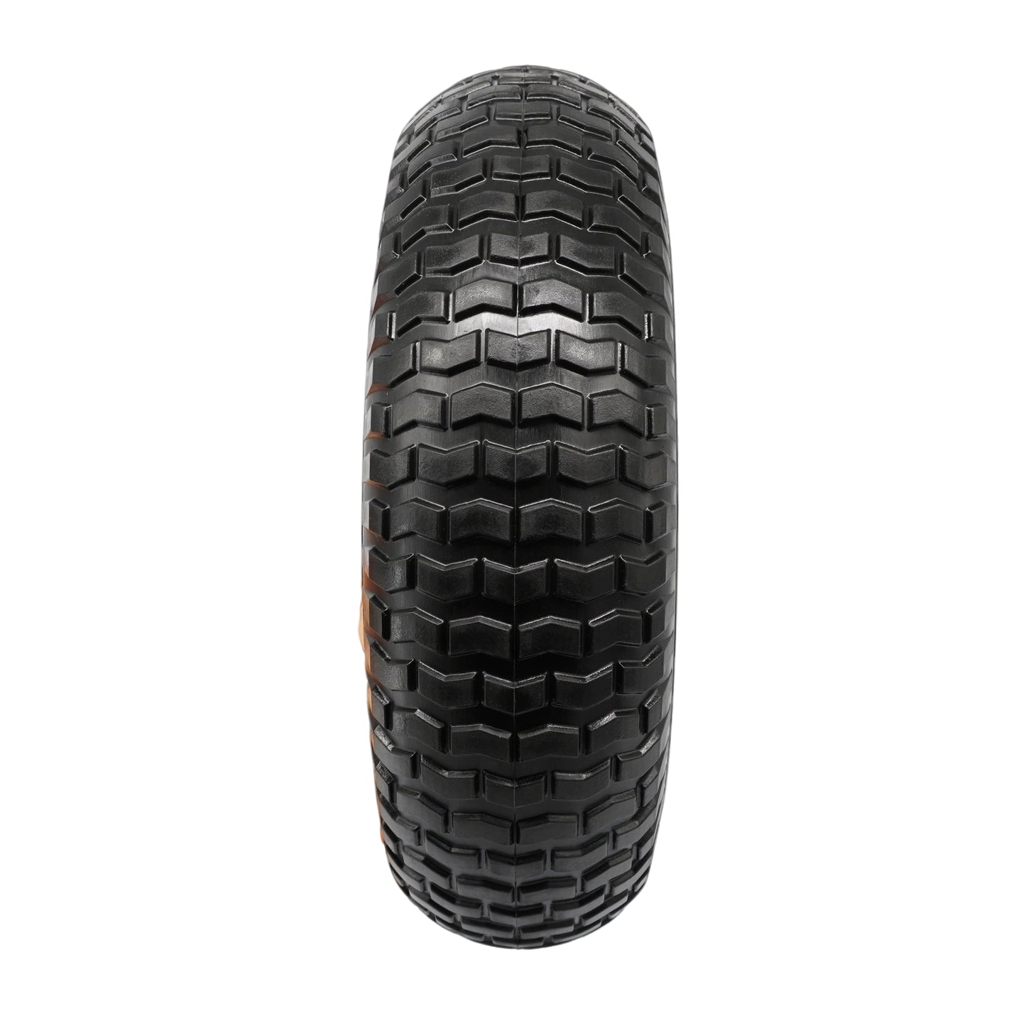 12x5.00-6 Flat Free Tire and Wheel, Solid 5/8 & 3/4" Bore 500-6 Tire on Rim for Wheelbarrow/Dolly/Garden Cart, Compatible with 13x5.00-6