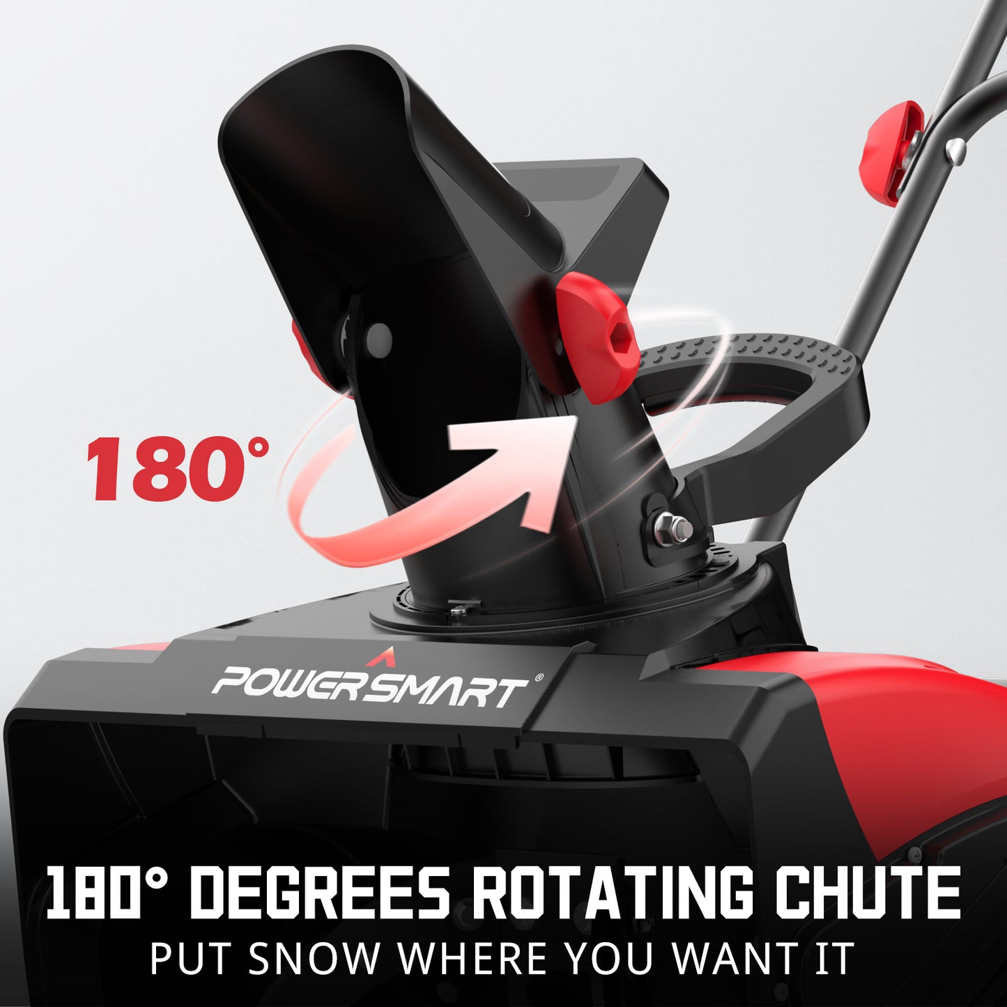 18inch Snow Blower Cordless, 15-Amp Electric Snowblower with Wheels