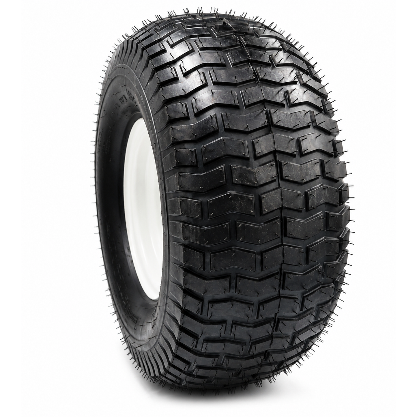 20x10.00-8 Lawn Mower Tire and Wheel, 3/4" Borehole, 3.5" Offset Hub, 3/16" Keyway, 4 Ply, Set of 2