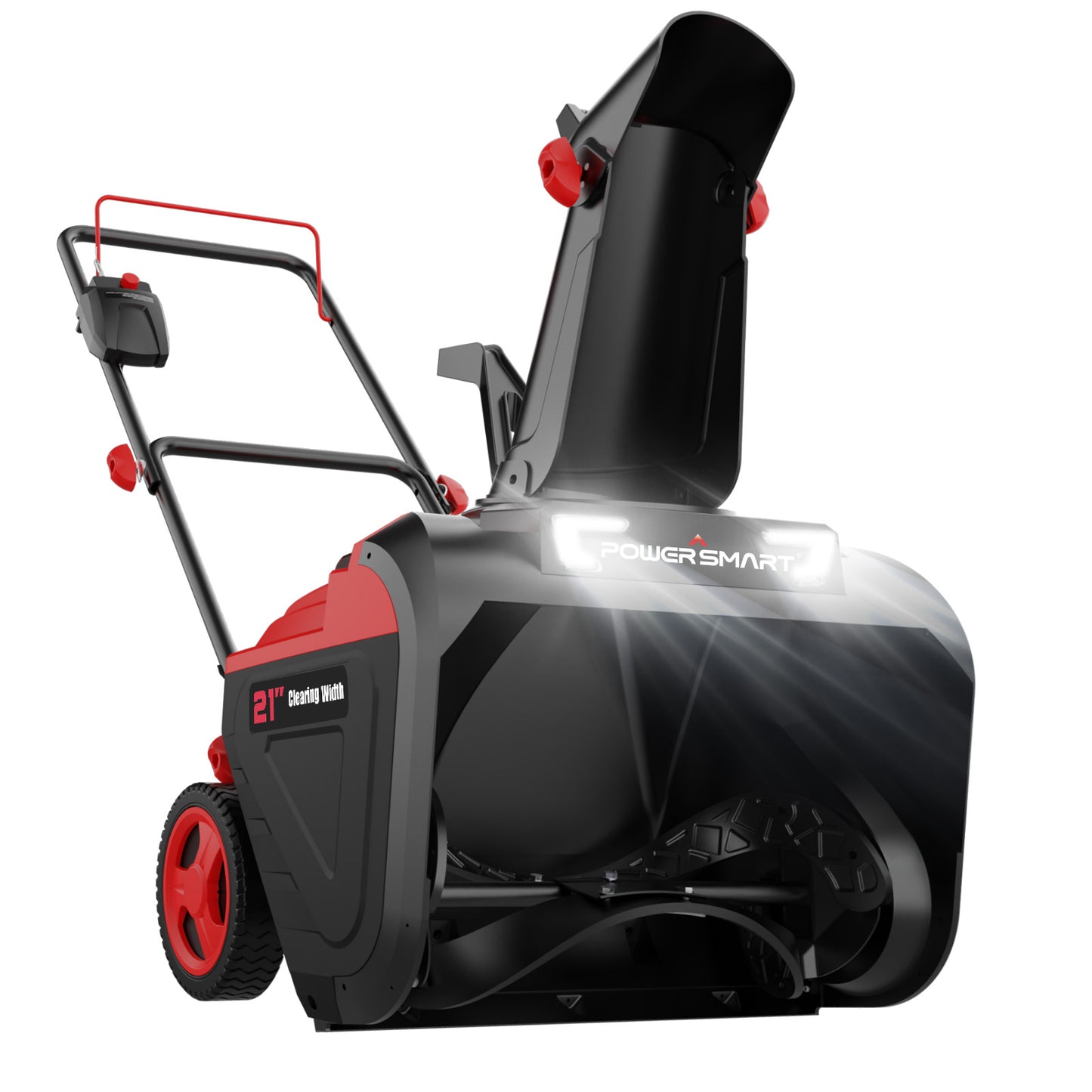 21inch Snow Blower Cordless, 4.0Ah 40V Electric Snowblower with Wheels
