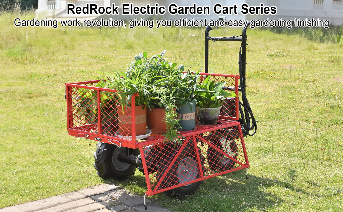 Electric Wheelbarrow, 48V28Ah 500W Capacity 500lbs