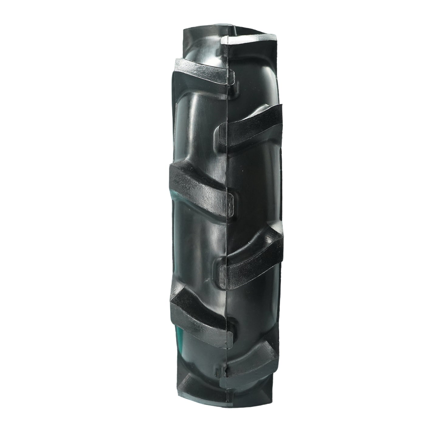 4.80/4.00-8 Tiller Tire with 3/4 Bore and Keyway, 3 1/8” Center Hub Flat Free Tire and Wheel with Lug Tread for Rototiller