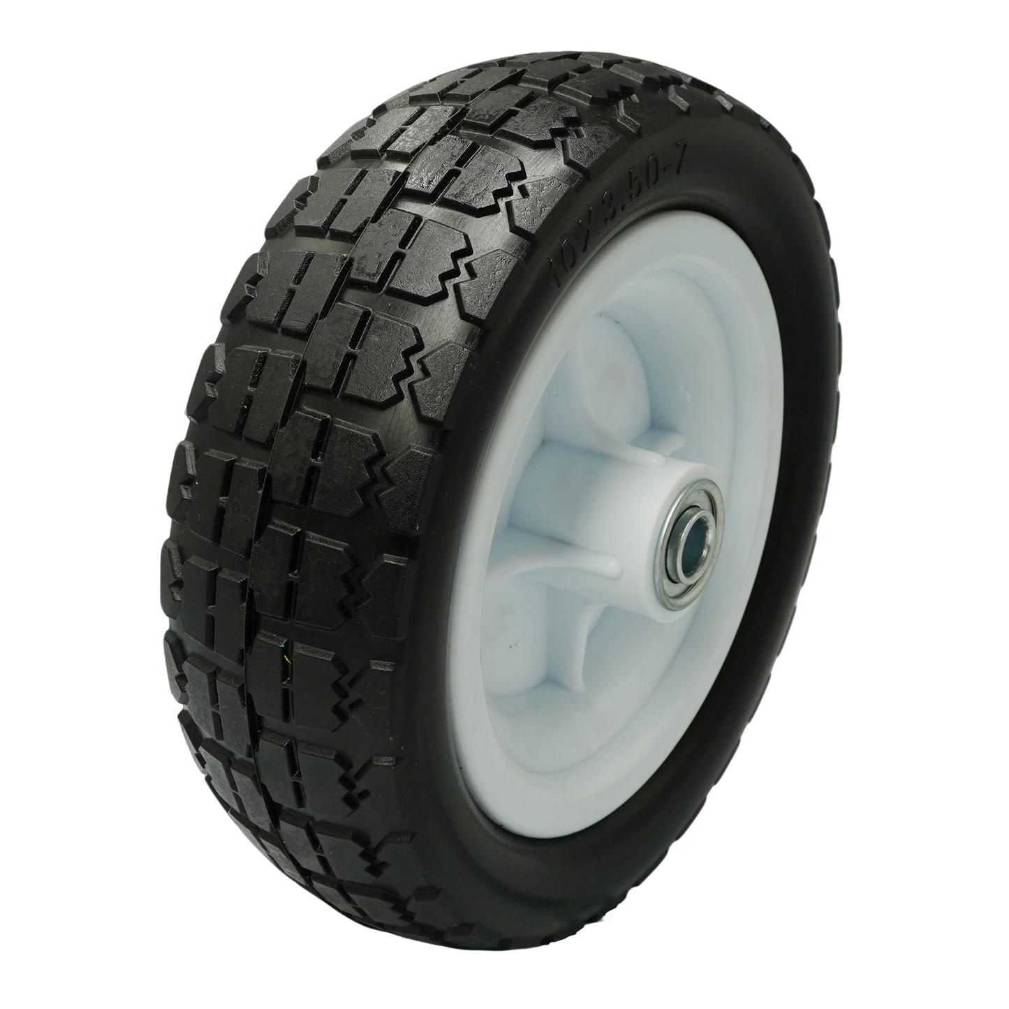 10 in. 4.10/3.50-7 Worry-Free Tire with Polyurethane Hub