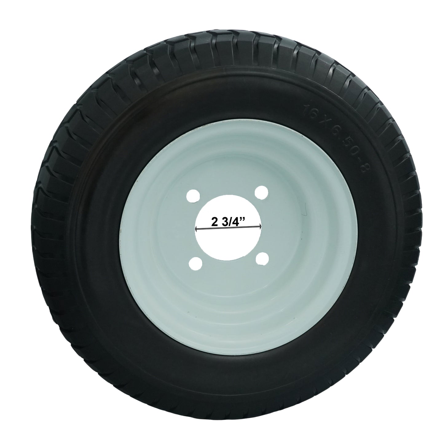 16x6.50-8 with 4 Lug Wheels, Set of 2 Flat Free 16x6.5x8 Replacement for Snapper 5-0294 Rear Engine Rider