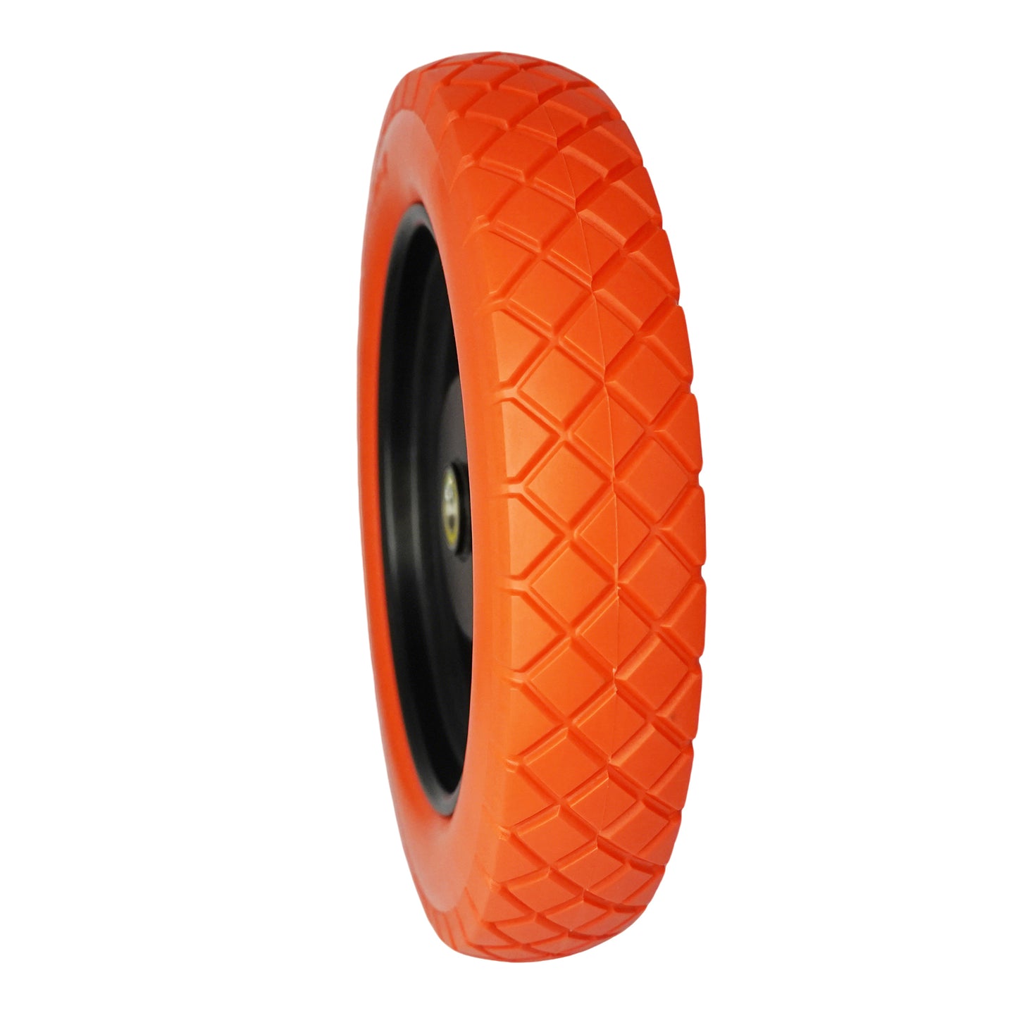 3.25/3.00-8 Wheelbarrow Tire Flat Free with 3/4 & 5/8 Bearings, 3-6" Center Hub