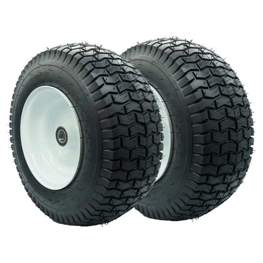 16x6.50-8 Tubesless Tire and Rim 1 inch bore, 3" Hub(Set of 2)