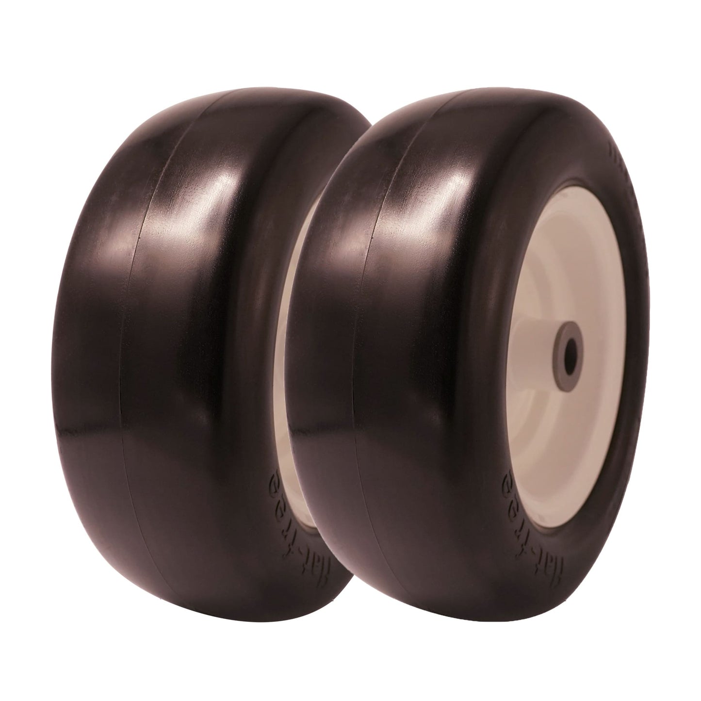 11x4.00-5 Tire Flat Free, 3/4” 1/2” & 5/8” Bearings, 3.5” - 5” Center Hub 11x4.00-5 Tire with Rim