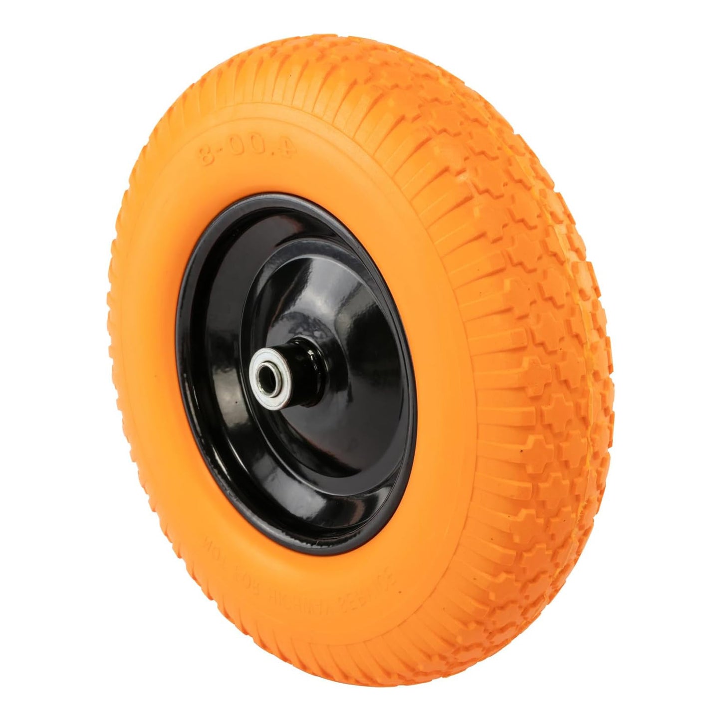 Heavy Duty Wheelbarrow Tire 16 inch, 500 lbs Weight Capacity 4.80/4.00-8, 3/4 & 5/8 Bearings, 3.5-6.0” Center Hub