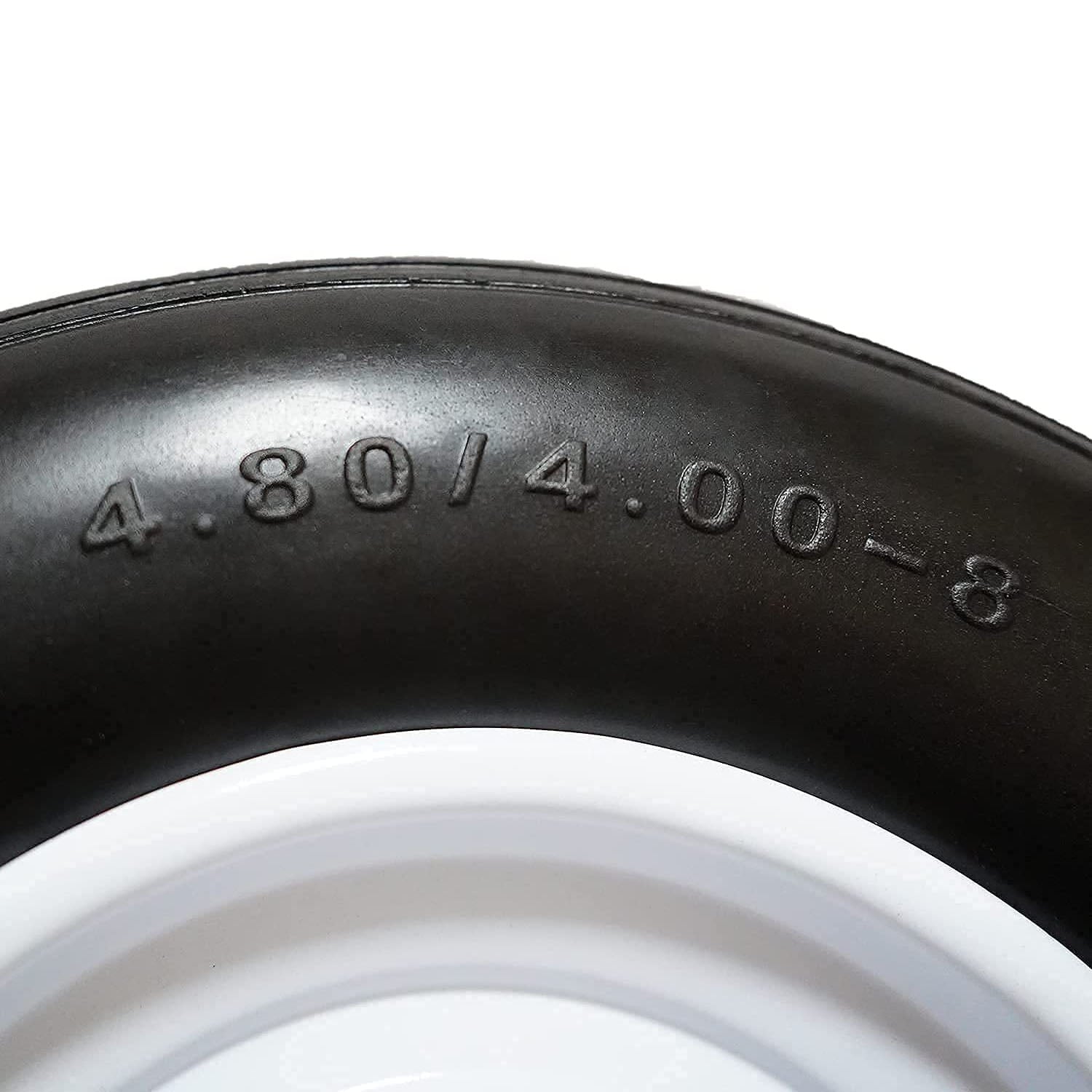 Flat Free 1 inch Axle Wheelbarrow Tire 4.80-8 Flat Free, 3" Hub - RelaxHome