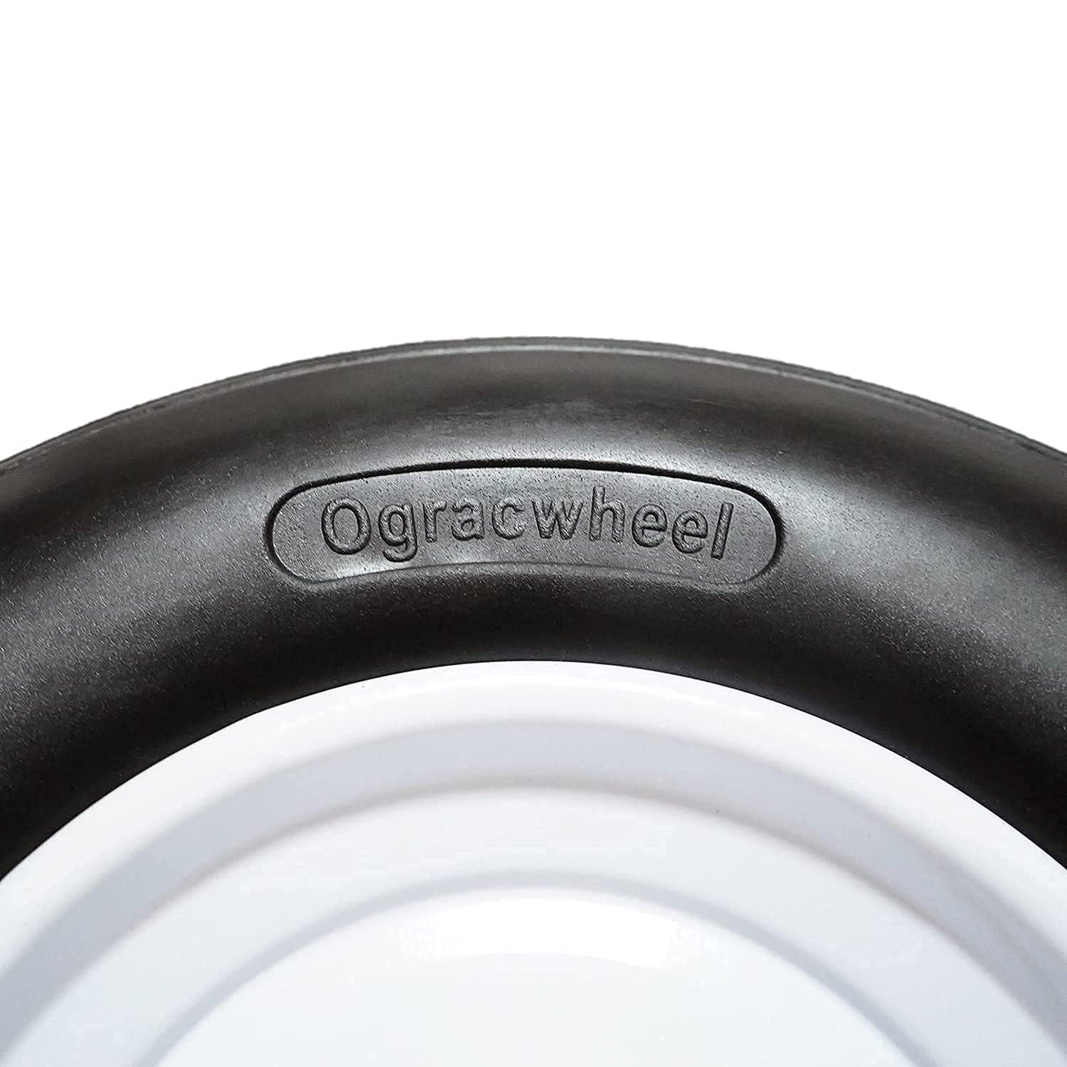 Flat Free Wheelbarrow Tire 4.80-8, 3/4 & 5/8 Bearings, 3" Hub - RelaxHome