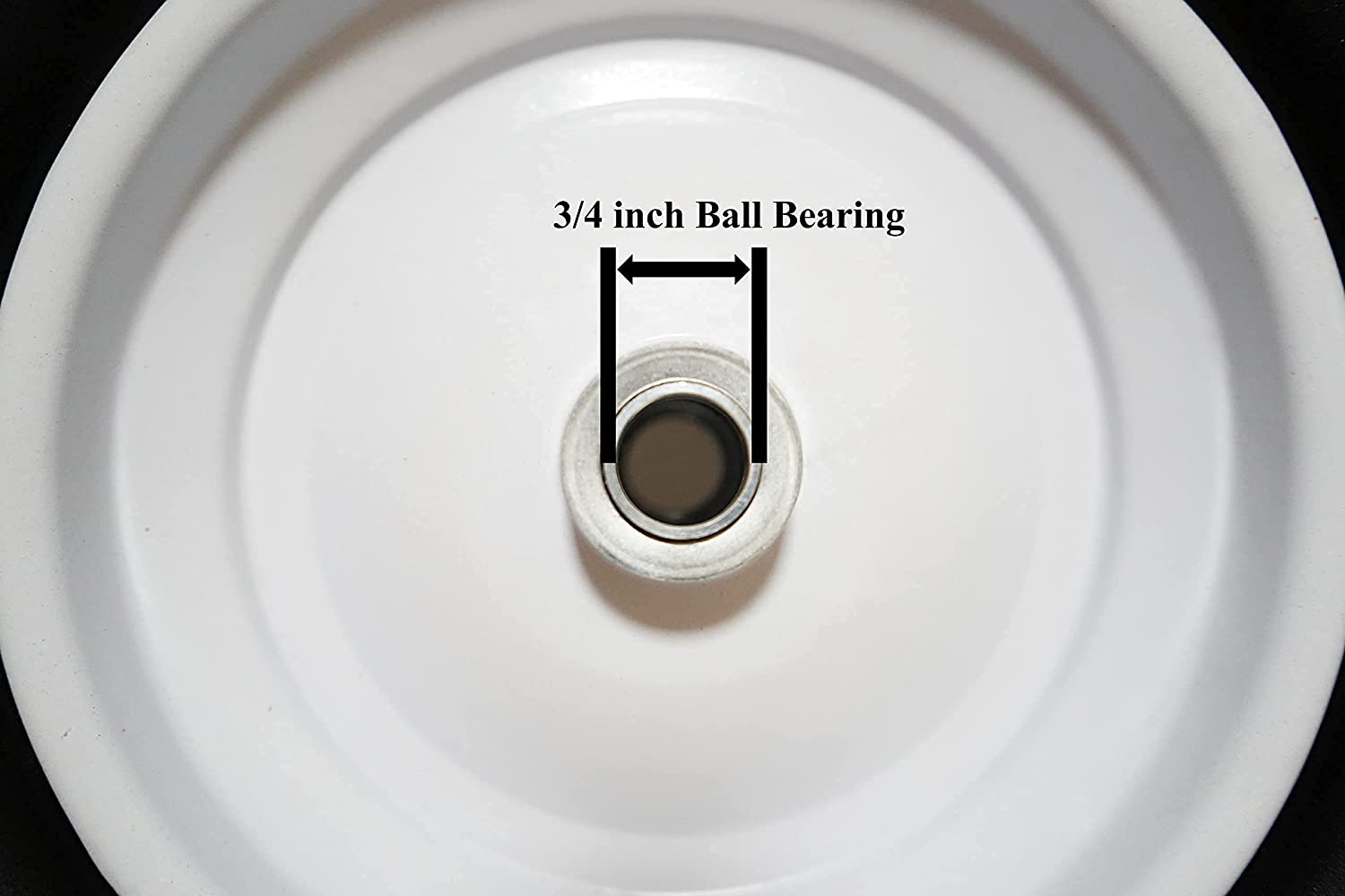 Flat Free Wheelbarrow Tire 4.80-8, 3/4 & 5/8 Bearings, 3" Hub - RelaxHome