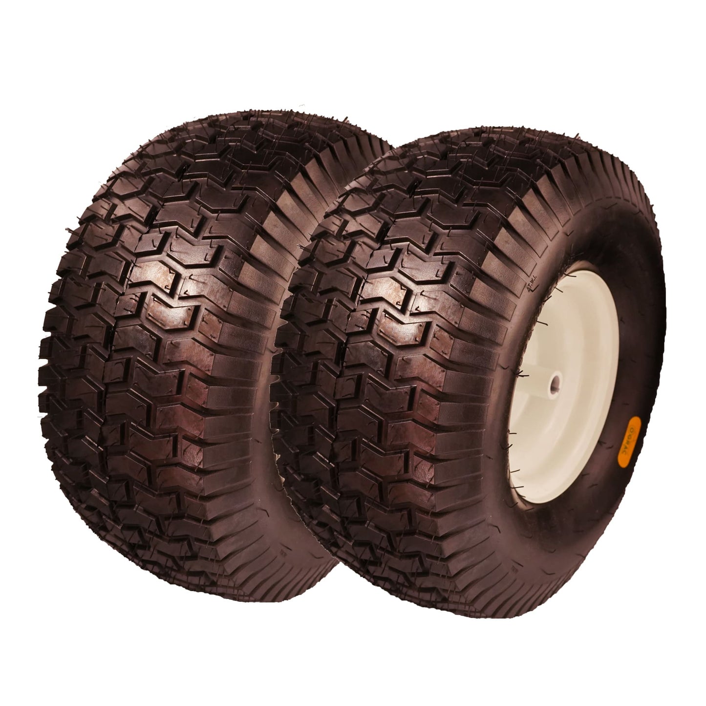 20x8.00-8 Lawn Mower Tire and Wheel Tubeless with 3/4 Bushing, 3.5”Offset Hub and 3 1/16” Keyway