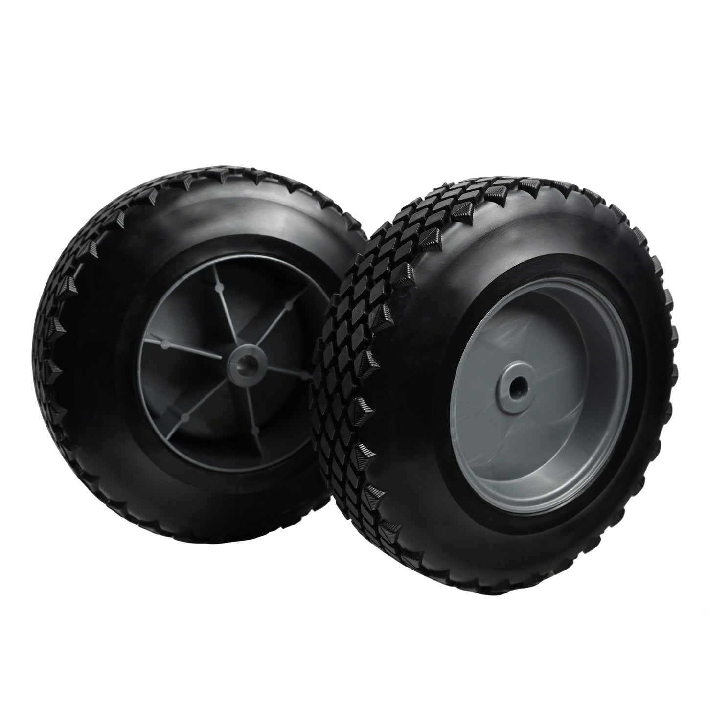 0G8651 Wheel for Generac Generator, 9.5” Portable Generator Mobile System Replacement Plastic Wheel and Tire, 1/2 Offset Hub