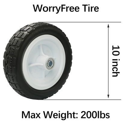 10 in. 4.10/3.50-7 Worry-Free Tire with Polyurethane Hub