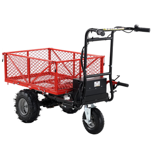 Electric Wheelbarrow, 48V28Ah 500W Capacity 500lbs