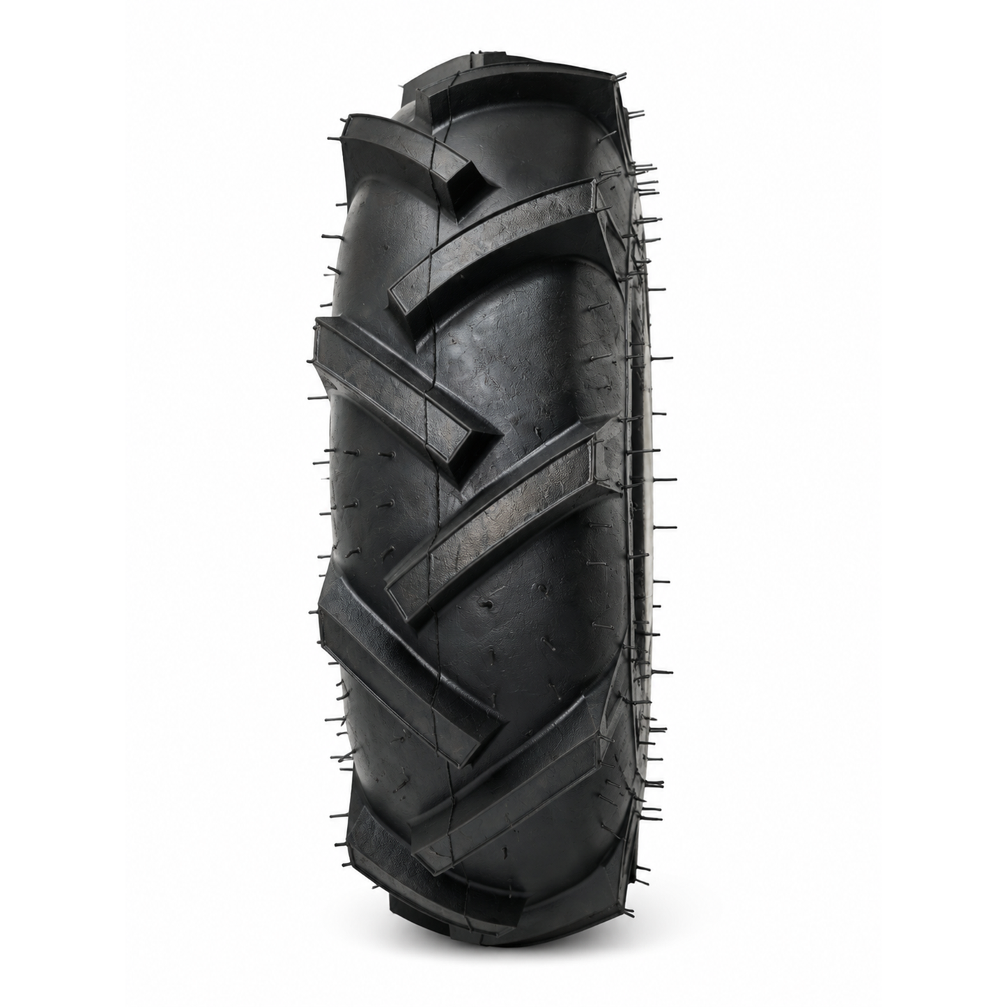 Tiller Tire 4.00-4 on Wheel 3/4 Bore, 3-1/8" Centered Hub, Tubeless, 4-Ply