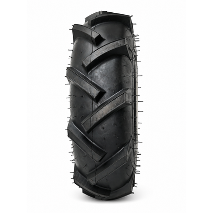 Tiller Tire 4.00-4 on Wheel 3/4 Bore, 3-1/8" Centered Hub, Tubeless, 4-Ply