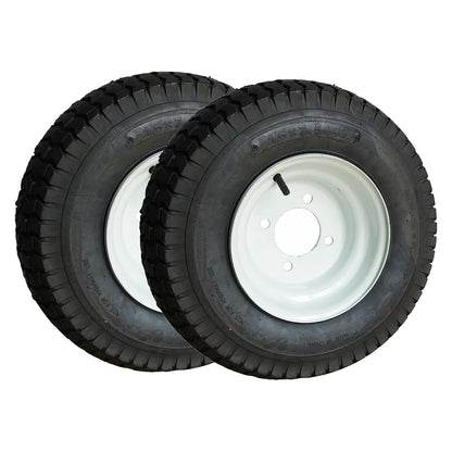 16x7.50-8 Tire and Wheel with 3/4 & 1 inch Bearings, 3” Center Hub, 440lbs, 4PR(Set of 2)