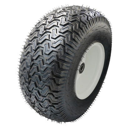 18x8.50-8 Lawn Mower Tire and Wheel with 3/4 & 1” Bearings, 3” Center Hub 18X850-8 Tire on Rim for Lawnmower Golf Cart Garden Tractor, 18 inch Tubeless Wheel Assembly Combo, 4PR