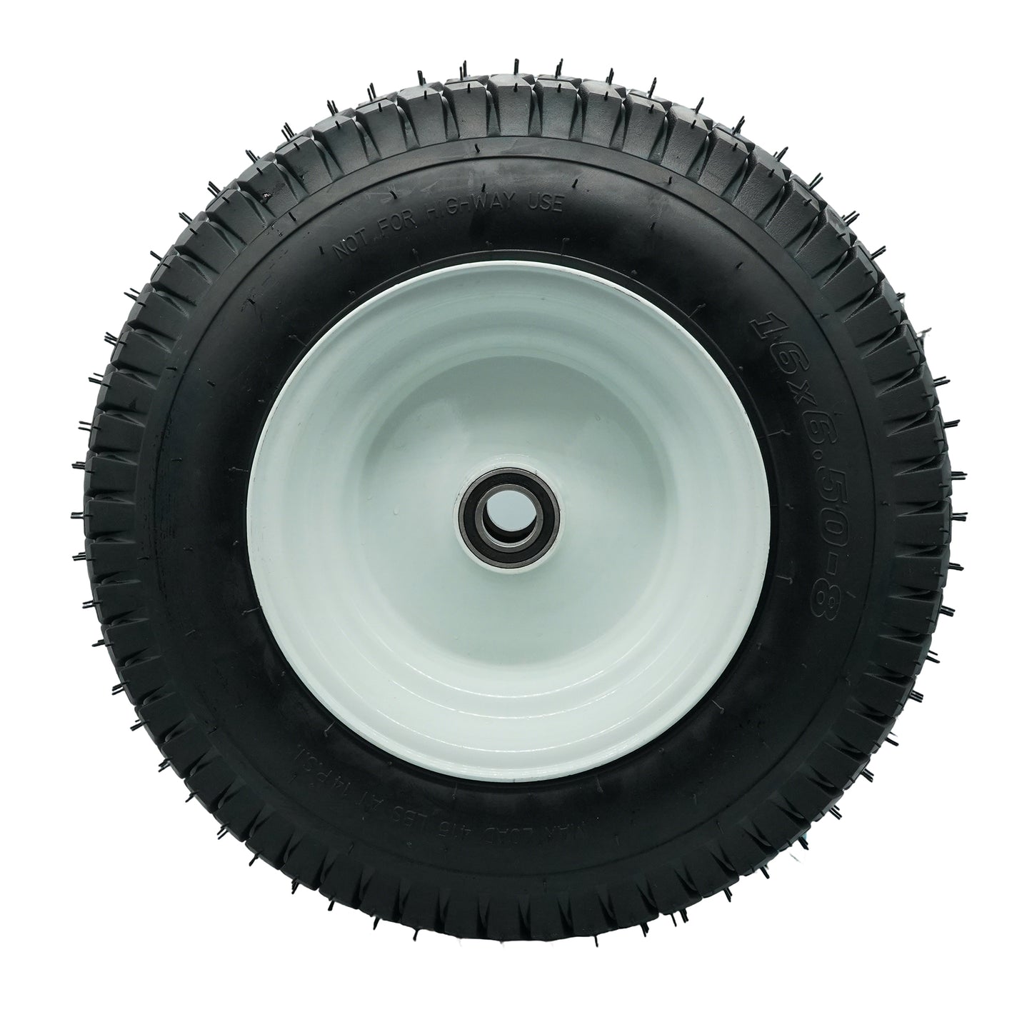 16x6.50-8 Tubesless Tire and Rim 1 inch bore, 3" Hub(Set of 2)