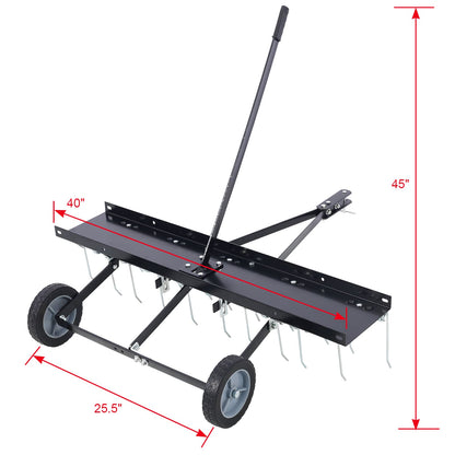 40inch Tine Tow Dethatcher for Lawn Tractor