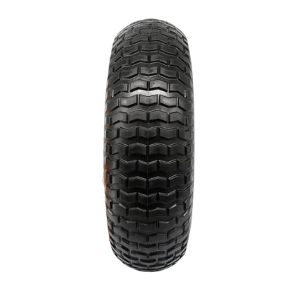 12x5.00-6 Flat Free Tire and Wheel, Solid 5/8 & 3/4" Bore 500-6 Tire on Rim for Wheelbarrow/Dolly/Garden Cart, Compatible with 13x5.00-6