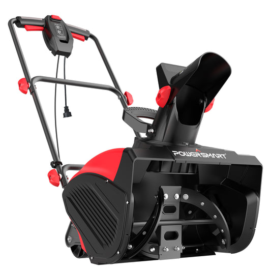 18inch Snow Blower Cordless, 15-Amp Electric Snowblower with Wheels