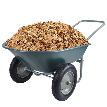 2 Wheel Wheelbarrow Heavy Duty, 300lbs Weight Capacity