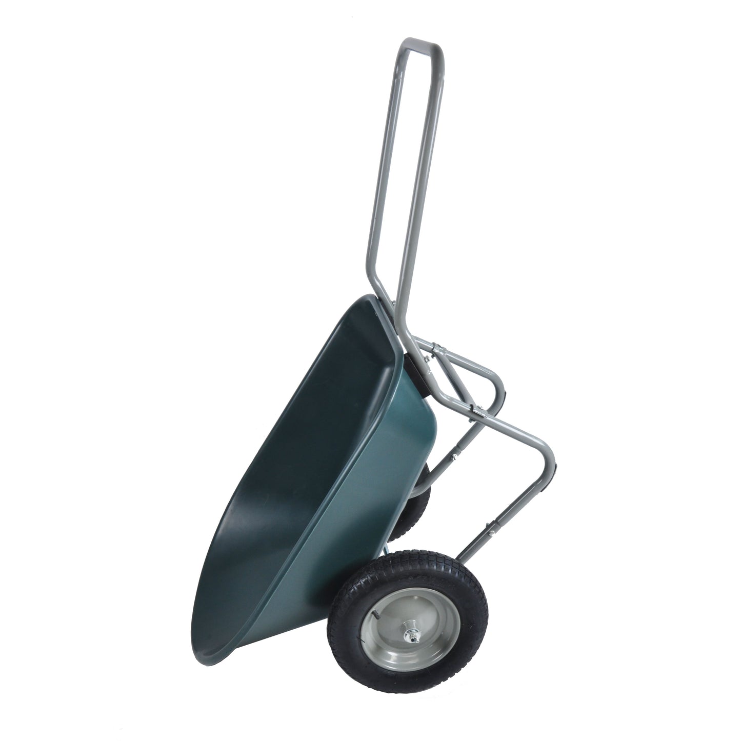 2 Wheel Wheelbarrow Heavy Duty, 300lbs Weight Capacity