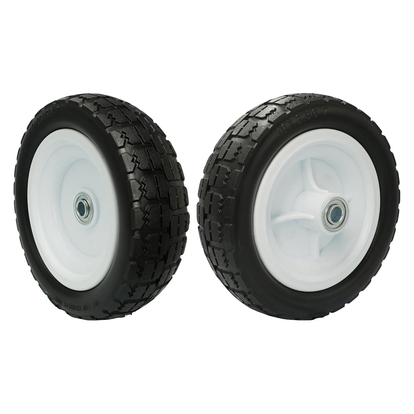 10 in. 4.10/3.50-7 Worry-Free Tire with Polyurethane Hub