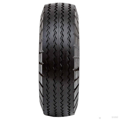 4.10/3.50-4 Tire and Wheel with 1/2 Bore, 2.25" Offset Hub 3-4” Center Hub 10 inch Solid Tire(Set of 2)