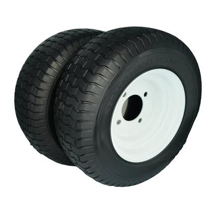 16x6.50-8 with 4 Lug Wheels, Set of 2 Flat Free 16x6.5x8 Replacement for Snapper 5-0294 Rear Engine Rider