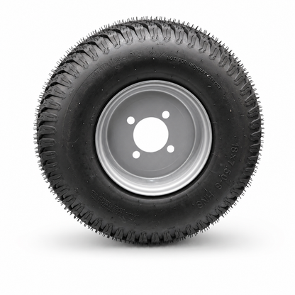 18x7.50-8 Lawn Mower Tires with Rim, 18 inch Tire & Wheel, Tubeless, 4PR | Set of 2, Replacement for Toro TimeCutter & more Models