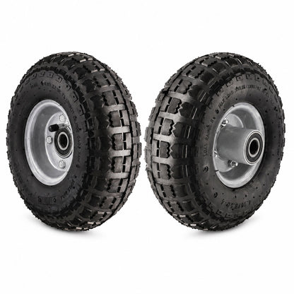 Mower Sulky Wheels 10 inch, 5/8 & 3/4 Axle, 2.25"-5.00" Hub, Compatible with X2 Sulky, 600 lbs