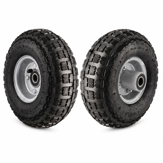 Mower Sulky Wheels 10 inch, 5/8 & 3/4 Axle, 2.25"-5.00" Hub, Compatible with X2 Sulky, 600 lbs