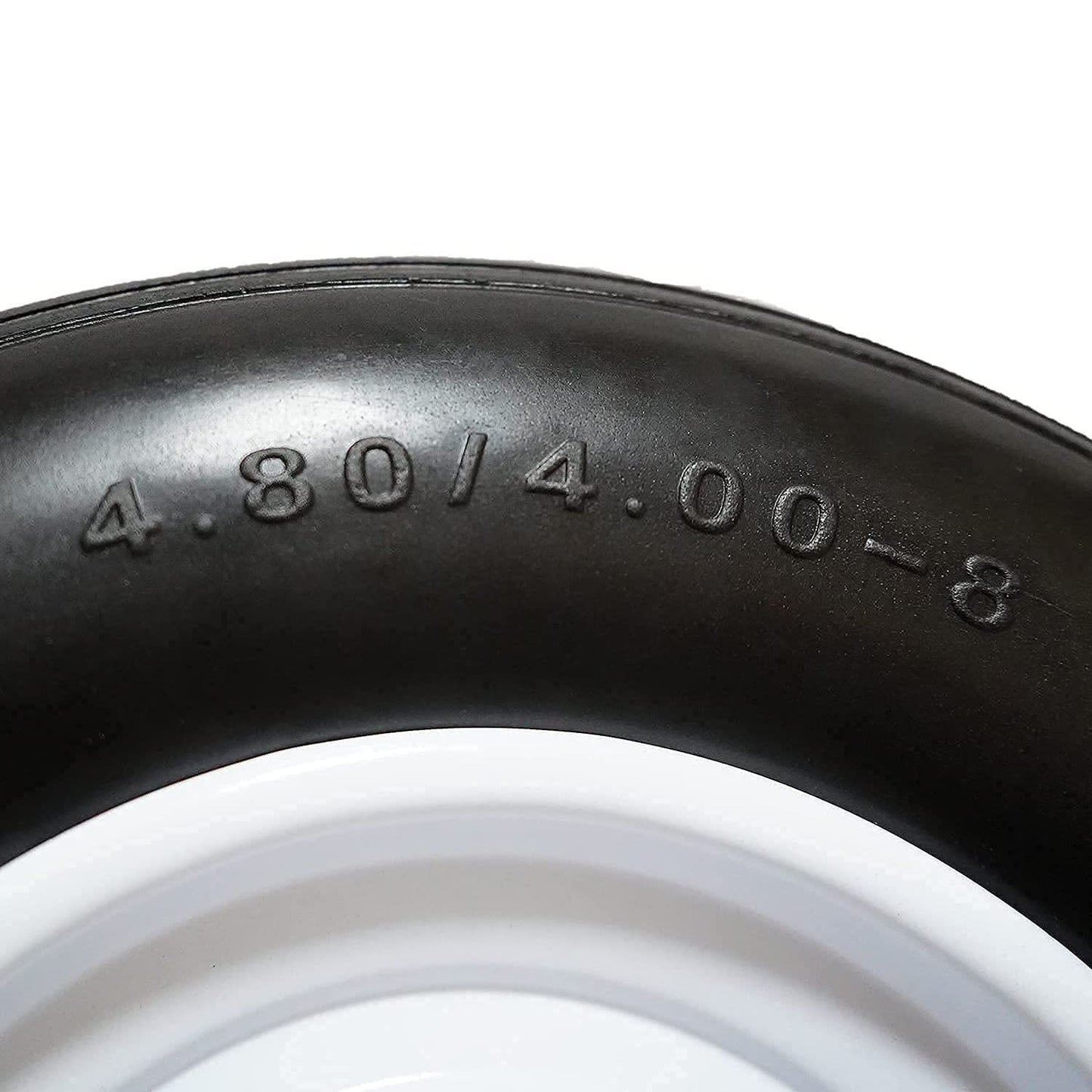 Flat Free Wheelbarrow Tire 4.80-8, 3/4 & 5/8 Bearings, 3" Hub - RelaxHome